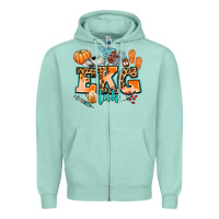 Seafoam ekg tech fall Zipper Hoodie - AdoDesignShop