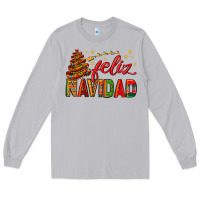 Moon Dust Feliz Navidad With Sombrero Tree Long Sleeve Tee - BundleAndBundleShop