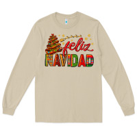 Mushroom Feliz Navidad With Sombrero Tree Long Sleeve Tee - BundleAndBundleShop