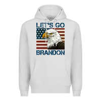 Dove Grey american bald eagle let's go brandon Premium Hoodie - Jasminsmagicworld
