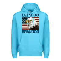 Ocean Blue american bald eagle let's go brandon Premium Hoodie - Jasminsmagicworld