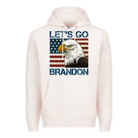 Pale Pink american bald eagle let's go brandon Premium Hoodie - Jasminsmagicworld