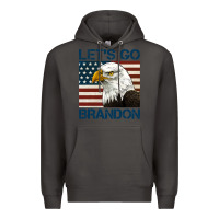 Smoke american bald eagle let's go brandon Premium Hoodie - Jasminsmagicworld