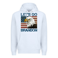 White american bald eagle let's go brandon Premium Hoodie - Jasminsmagicworld