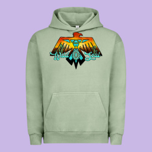 Thunderbird Wild Soul Urban Hoodie Designed By Jahusdesignshop