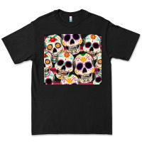 Black cinco de mayo skull Premium Tee - CowGirlArtShop