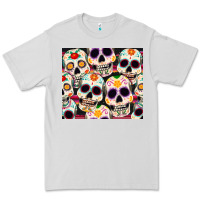 Dove Grey cinco de mayo skull Premium Tee - CowGirlArtShop