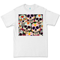 White cinco de mayo skull Premium Tee - CowGirlArtShop