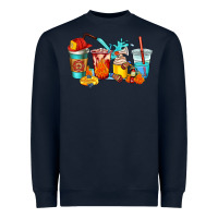 Navy firefighter coffee cups Heavyweight Sweatshirt - AdoDesignShop