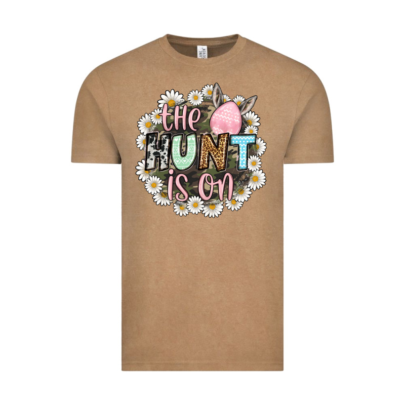 Easter Day The Hunt Is On Vintage Tee by OliviaCreatesArt | Teevron
