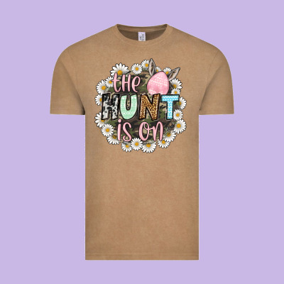 Easter Day The Hunt Is On Vintage Tee Designed By Oliviacreatesart