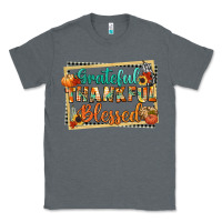 Charcoal Heather thankful grateful blessed Classic Tee - CowGirlArtShop