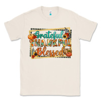 Natural thankful grateful blessed Classic Tee - CowGirlArtShop