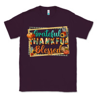 Plum thankful grateful blessed Classic Tee - CowGirlArtShop