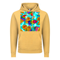 Vintage Mustard Pride lgbtq ice cream and sunflowers seamless Vintage Hoodie - BundleAndBundleShop