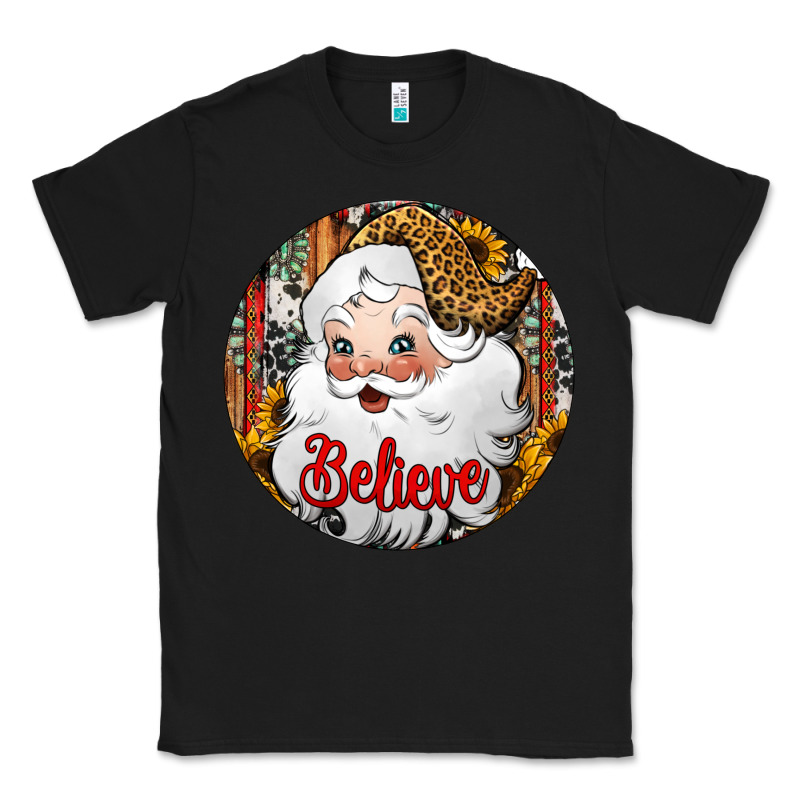Believe Santa Claus Christmas Classic Tee by Jasminsmagicworld | Teevron