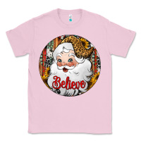 Bubblegum Pink believe Santa Claus Christmas Classic Tee - Jasminsmagicworld