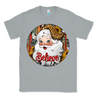 Heather Grey believe Santa Claus Christmas Classic Tee - Jasminsmagicworld