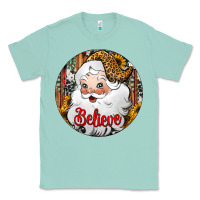 Seafoam believe Santa Claus Christmas Classic Tee - Jasminsmagicworld