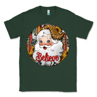 Sports Green believe Santa Claus Christmas Classic Tee - Jasminsmagicworld