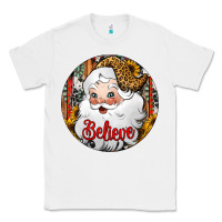 White believe Santa Claus Christmas Classic Tee - Jasminsmagicworld