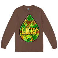 Chestnut St.patrick's teardrop earrings Long Sleeve Tee - FaDigitalArtStudio