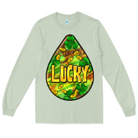 Matcha St.patrick's teardrop earrings Long Sleeve Tee - FaDigitalArtStudio
