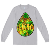 Moon Dust St.patrick's teardrop earrings Long Sleeve Tee - FaDigitalArtStudio
