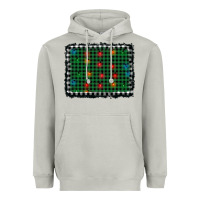 Moon Dust christmas buffalo plaid and lights background Heavyweight Hoodie - AdoDesignShop