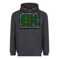 Smoke christmas buffalo plaid and lights background Heavyweight Hoodie - AdoDesignShop