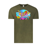 Vintage Olive The beach is calling Vintage Tee - FaDigitalArtStudio