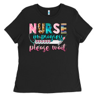 Black nurse in progress Ladies Tee - CowGirlArtShop