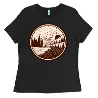 Black River Forest Brown Ladies Tee - linhVisuals