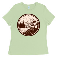 Matcha River Forest Brown Ladies Tee - linhVisuals