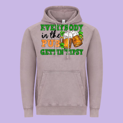 Everybody In The Pub Gettin Tipsy Vintage Hoodie Designed By Fadigitalartstudio