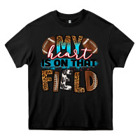 Black my heart is on that field football Heavy Core Tee - RanaPortraitStore