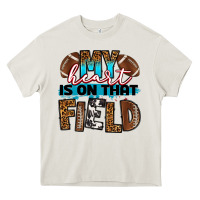 Cream my heart is on that field football Heavy Core Tee - RanaPortraitStore