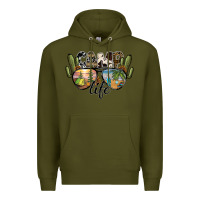 Army Green camp life Premium Hoodie - SublimationCraftShop
