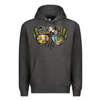 Charcoal Heather camp life Premium Hoodie - SublimationCraftShop