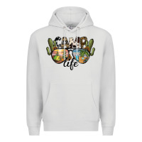 Dove Grey camp life Premium Hoodie - SublimationCraftShop