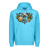 Ocean Blue camp life Premium Hoodie - SublimationCraftShop