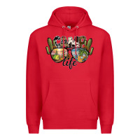 Red camp life Premium Hoodie - SublimationCraftShop