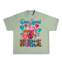 Oil Green One Loved Nurse Valentines Day Frappe Coffee Urban Heavy Tee - FaDigitalArtStudio