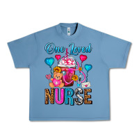 Pebble Blue One Loved Nurse Valentines Day Frappe Coffee Urban Heavy Tee - FaDigitalArtStudio