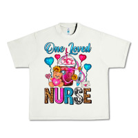 Pistachio One Loved Nurse Valentines Day Frappe Coffee Urban Heavy Tee - FaDigitalArtStudio