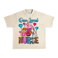 Sandshell One Loved Nurse Valentines Day Frappe Coffee Urban Heavy Tee - FaDigitalArtStudio