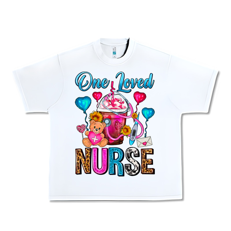 One Loved Nurse Valentines Day Frappe Coffee Urban Heavy Tee by FaDigitalArtStudio | Teevron