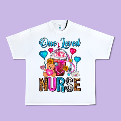 One Loved Nurse Valentines Day Frappe Coffee Urban Heavy Tee Designed By Fadigitalartstudio