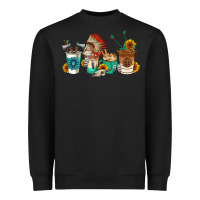 Black indian coffee cups Heavyweight Sweatshirt - AdoDesignShop