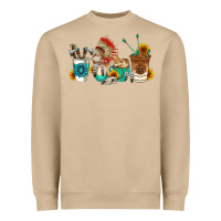 Mushroom indian coffee cups Heavyweight Sweatshirt - AdoDesignShop